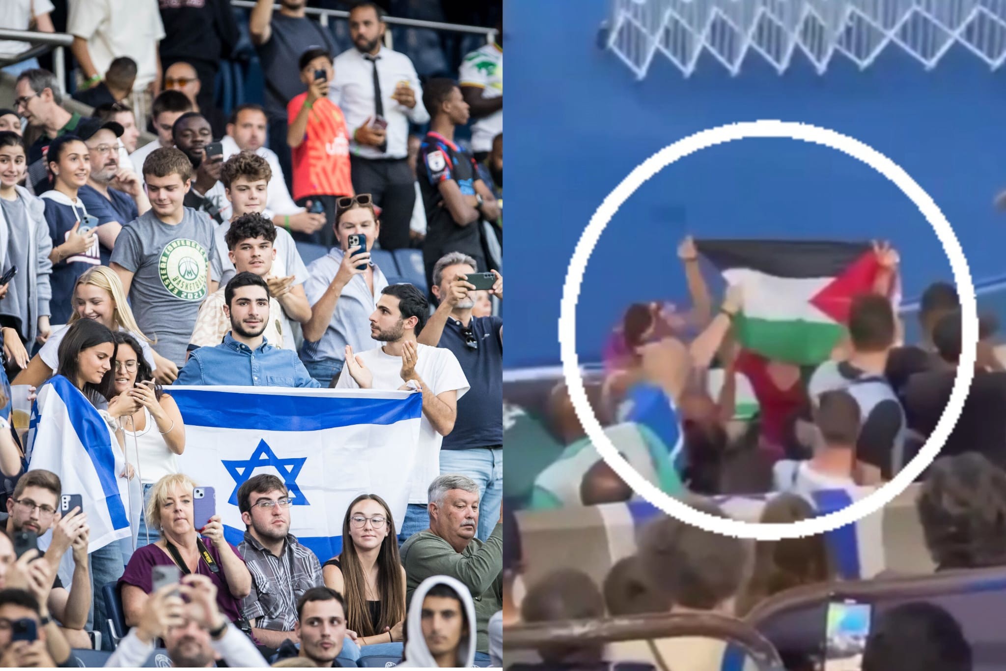 צפייה חובה: המעשה ההרואי של האוהד הישראלי מול תומך הטרור בפריז