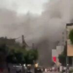 פטריית עשן ענקית בשמי ביירות: תיעודים ראשוניים מהתקיפה