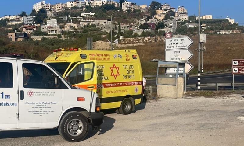 הפגיעו סמוך לשבי שומרון | תיעוד: דוברות מד"א