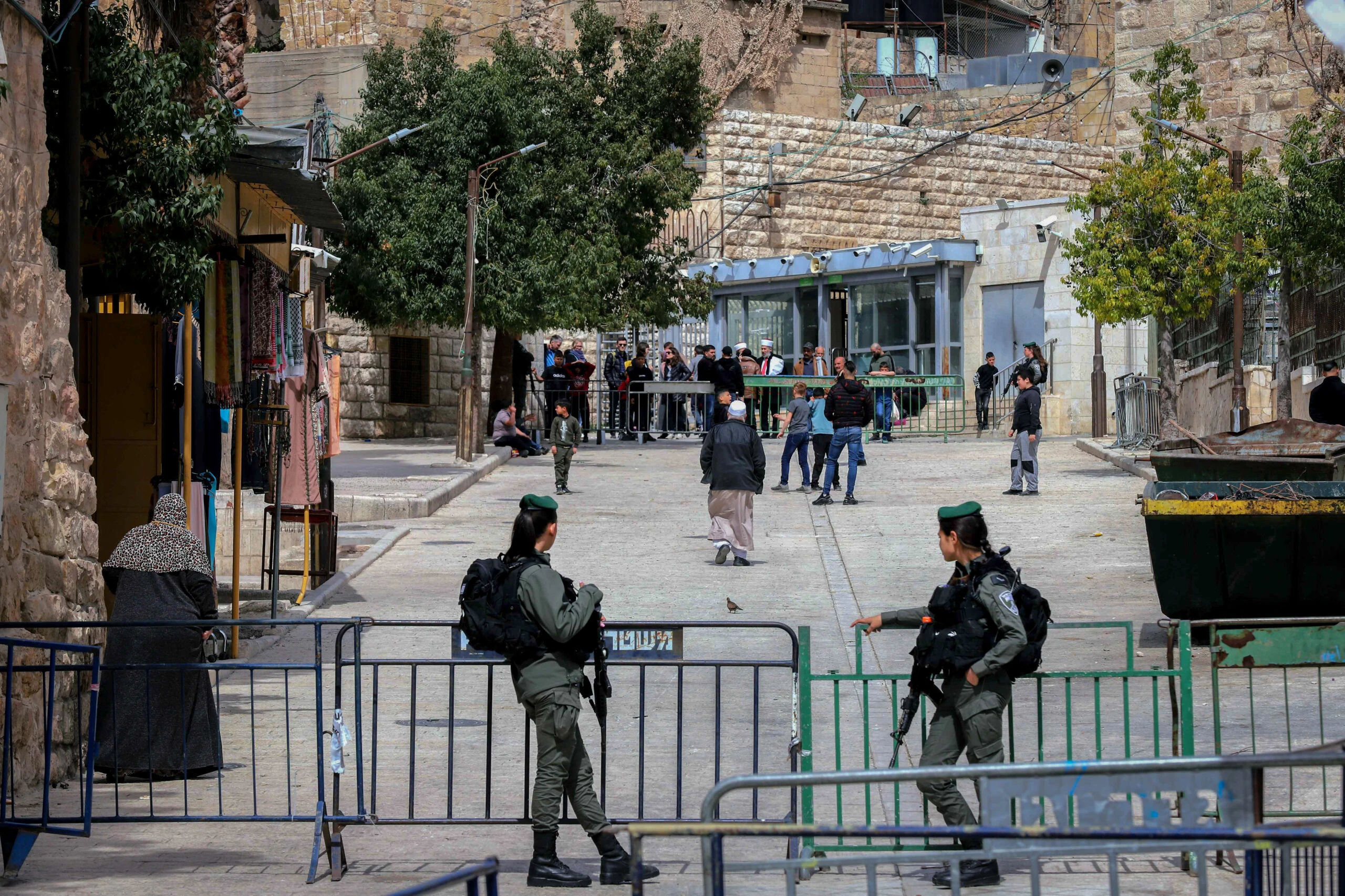 עמדת מג"ב בחברון, אילוסטרציה | צילום: וויסאם חסמלאון