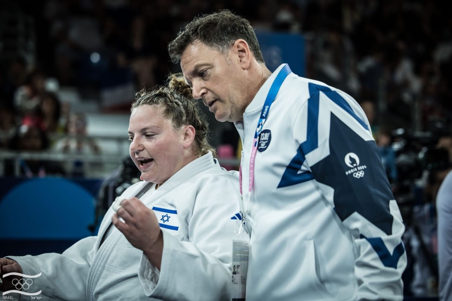 רז הרשקו ומאמן נבחרת הנשים שני הרשקו | צילום: הוועד האולימפי בישראל