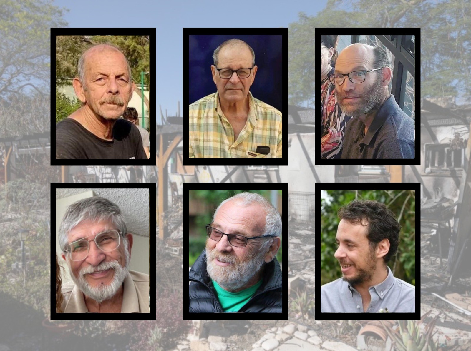 ששת החטופים שגופותיהם חולצו מחאן יונס - נרצחו בידי מחבלים