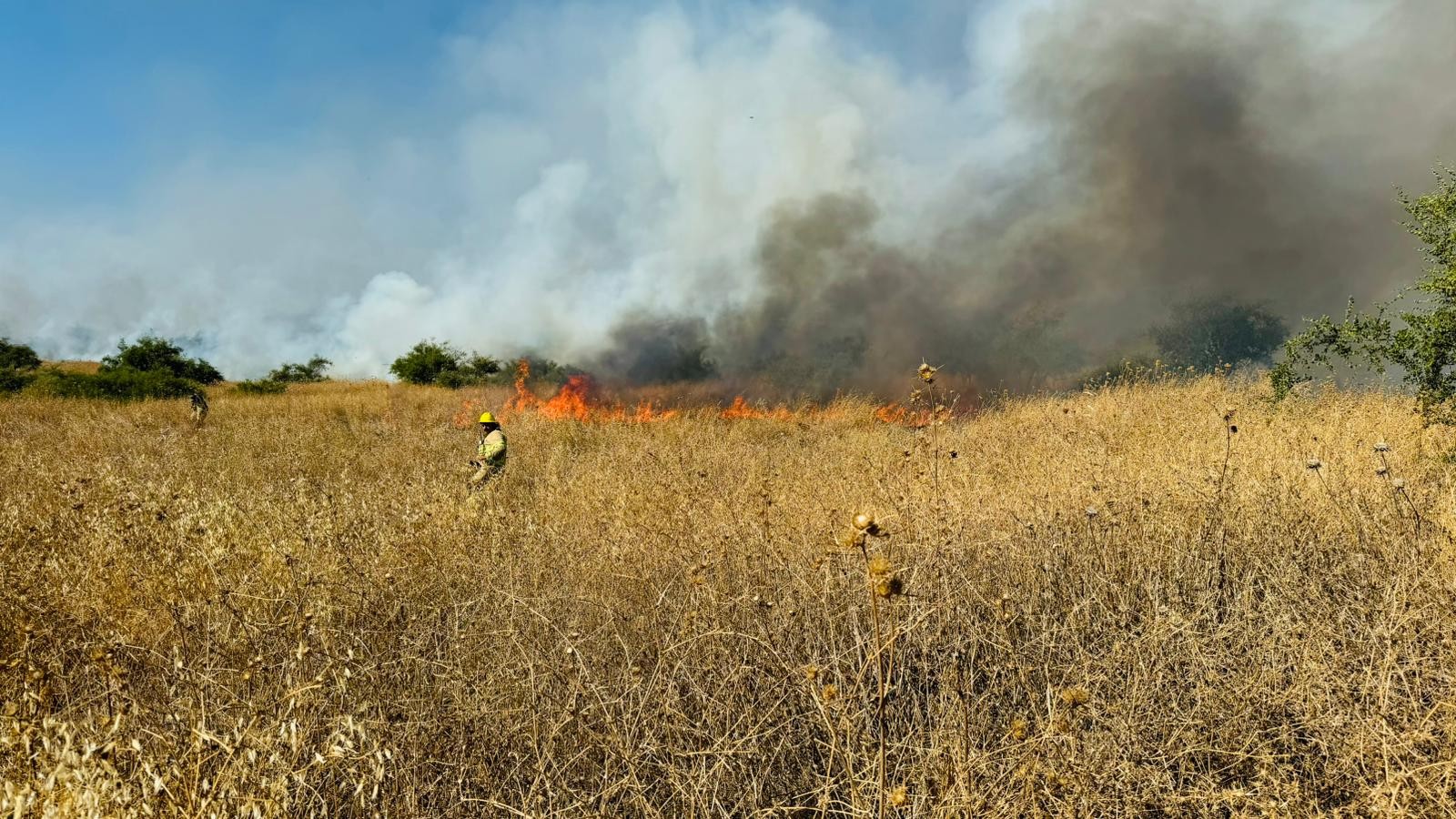מספר נפילות בגליל העליון, שריפה פרצה בבית בקריית שמונה