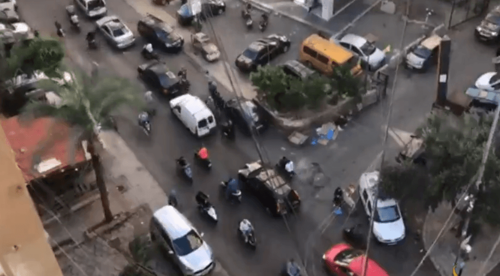 המהומות בדאחיה שביירות בעקבות הפיצוץ אתמול | צילום: רשתות ערביות