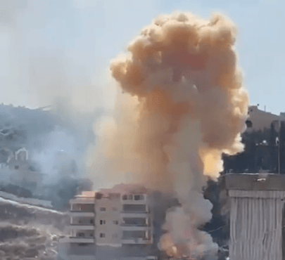 פיצוצי משנה עזים וממושכים: תיעוד חריג מהתקיפות בדרום לבנון