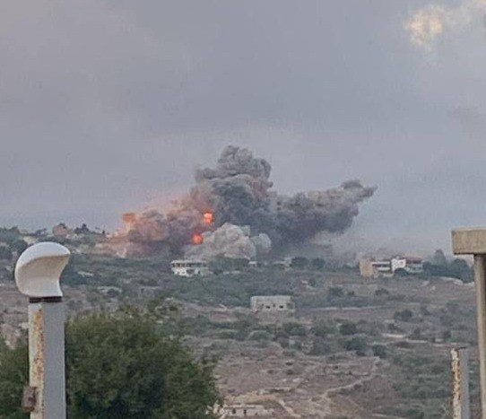 30 רקטות חצו לגליל ושריפה פרצה בכפר בלום, צה"ל תקף בלבנון