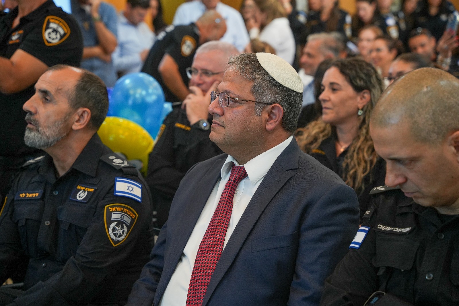 השר בן גביר ומפכ"ל המשטרה דני לוי | קרדיט: דוברות המשטרה