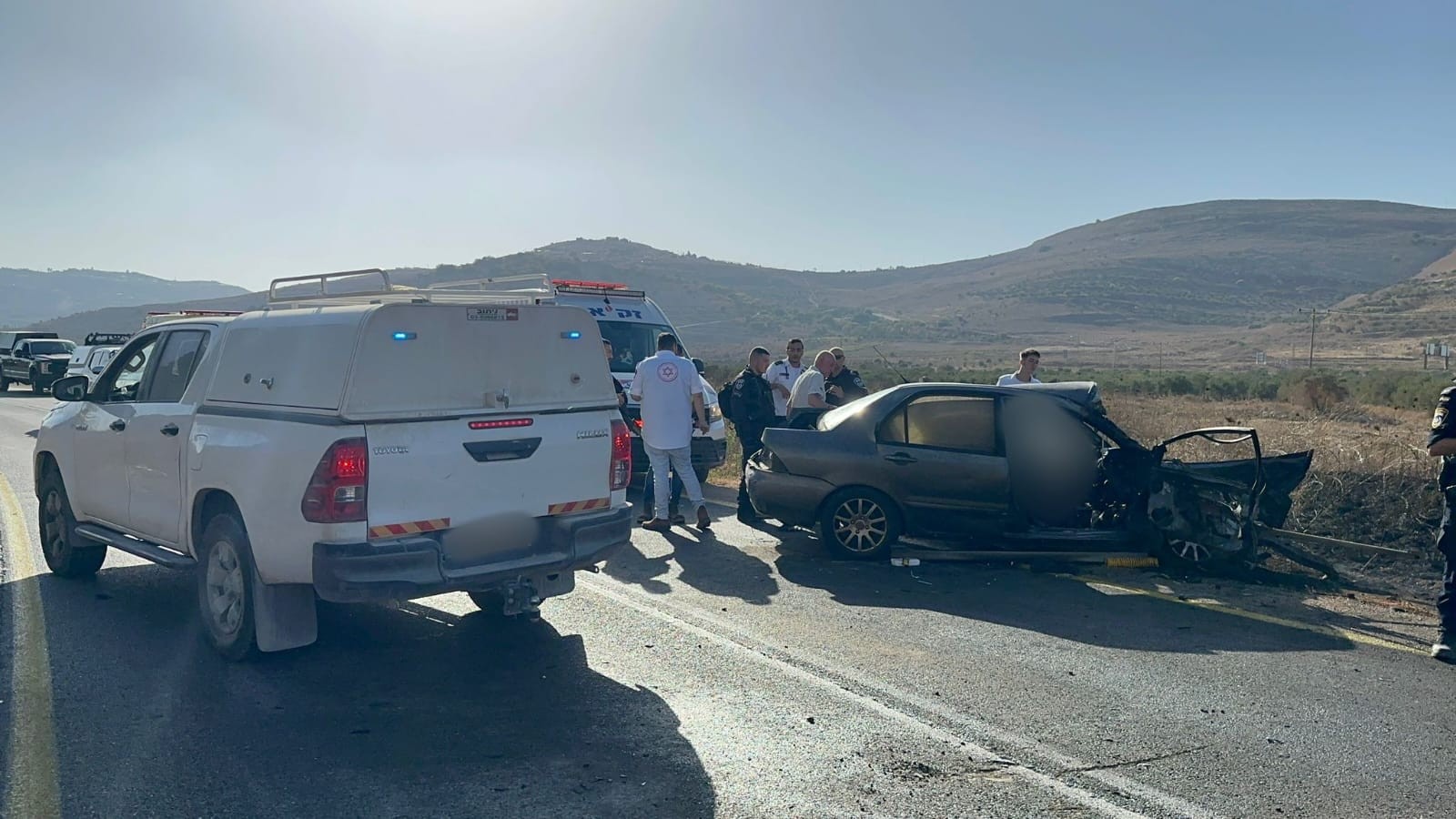 תאונת דרכים קטלנית בשומרון: ילד בן 3 נהרג וארבעה נפצעו קשה