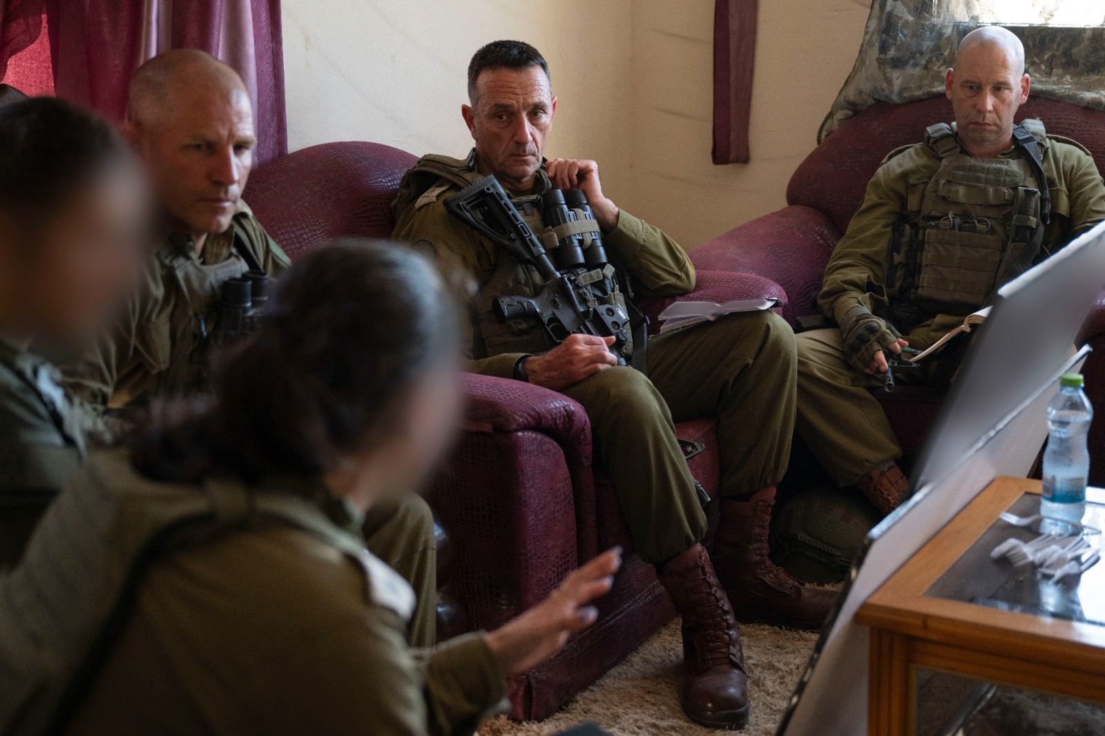 הרמטכ"ל ברצועת עזה | קרדיט: דובר צה"ל