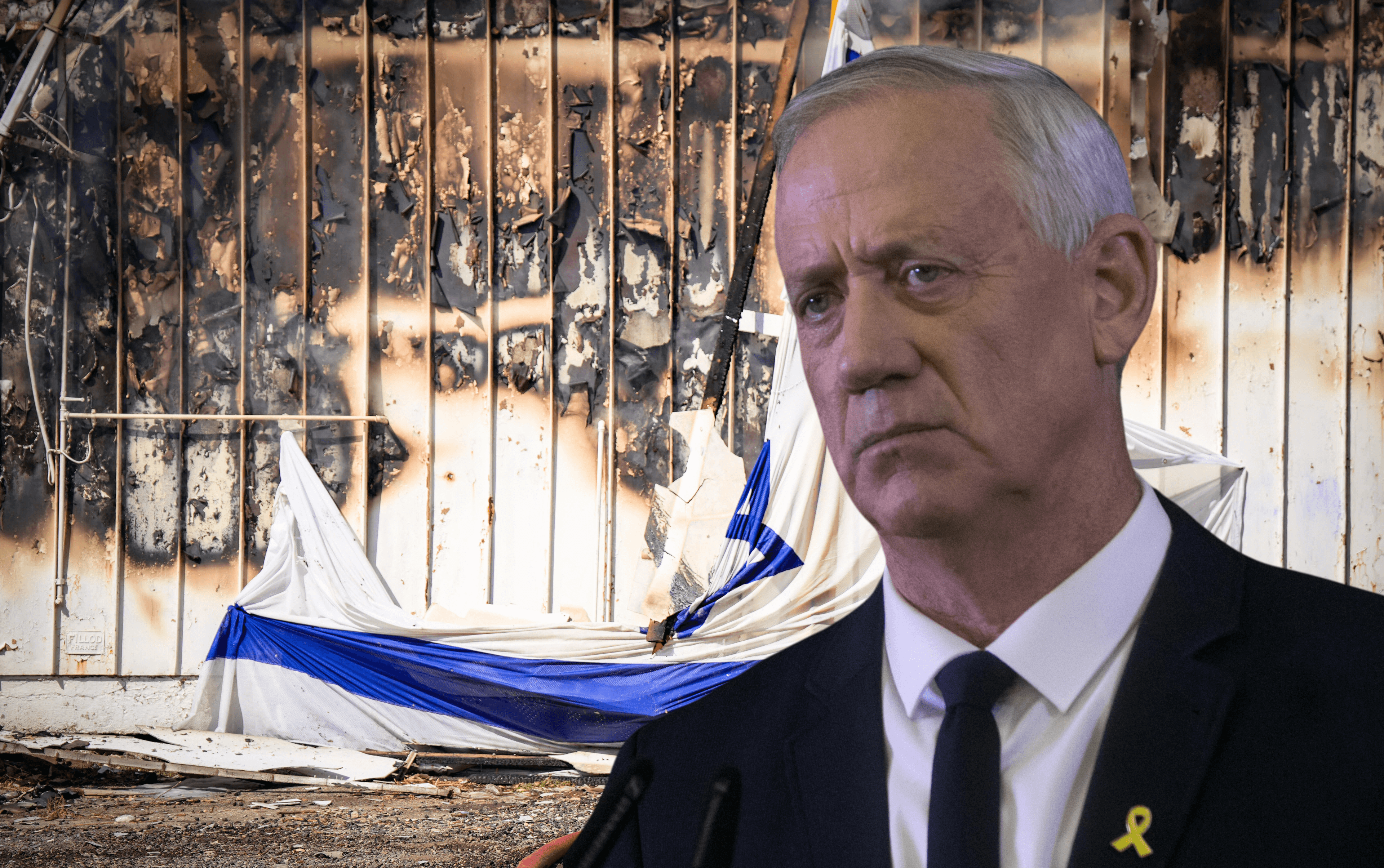 גנץ לאחר שנה של מלחמה: "אסור שהקו האדום שלנו יהיה תל אביב"