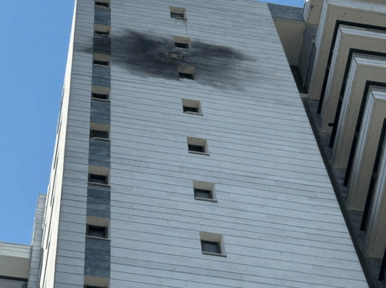 הבניין שנפגע | צילום: על פי סעיף 27 א