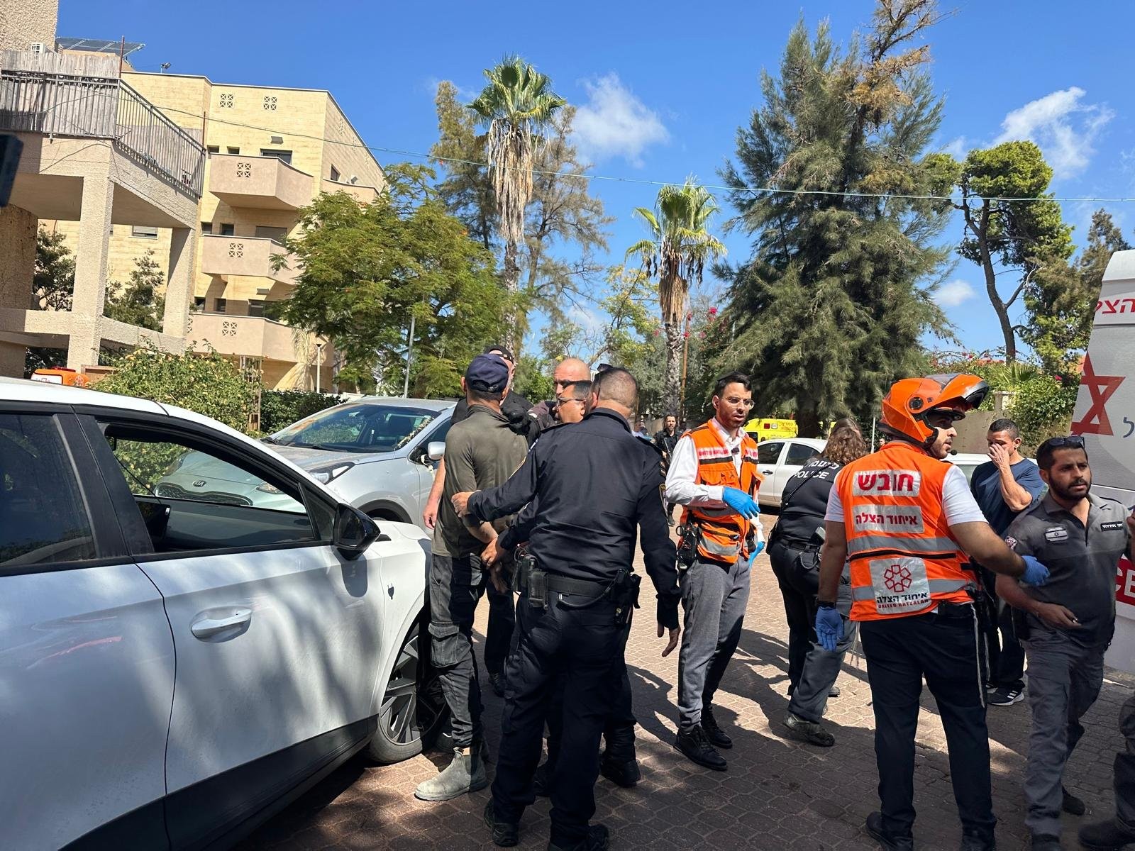 הרקע לאירוע בחדרה נבדק, המשטרה: "ככל הנראה לא מדובר בפיגוע"