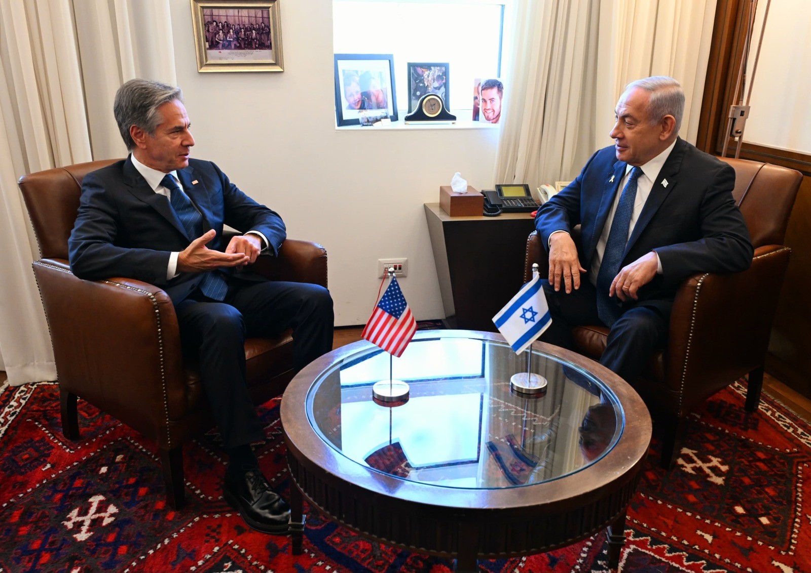 חיזבאללה חמאס, ואיראן: נתניהו נועד עם מזכיר המדינה האמריקני