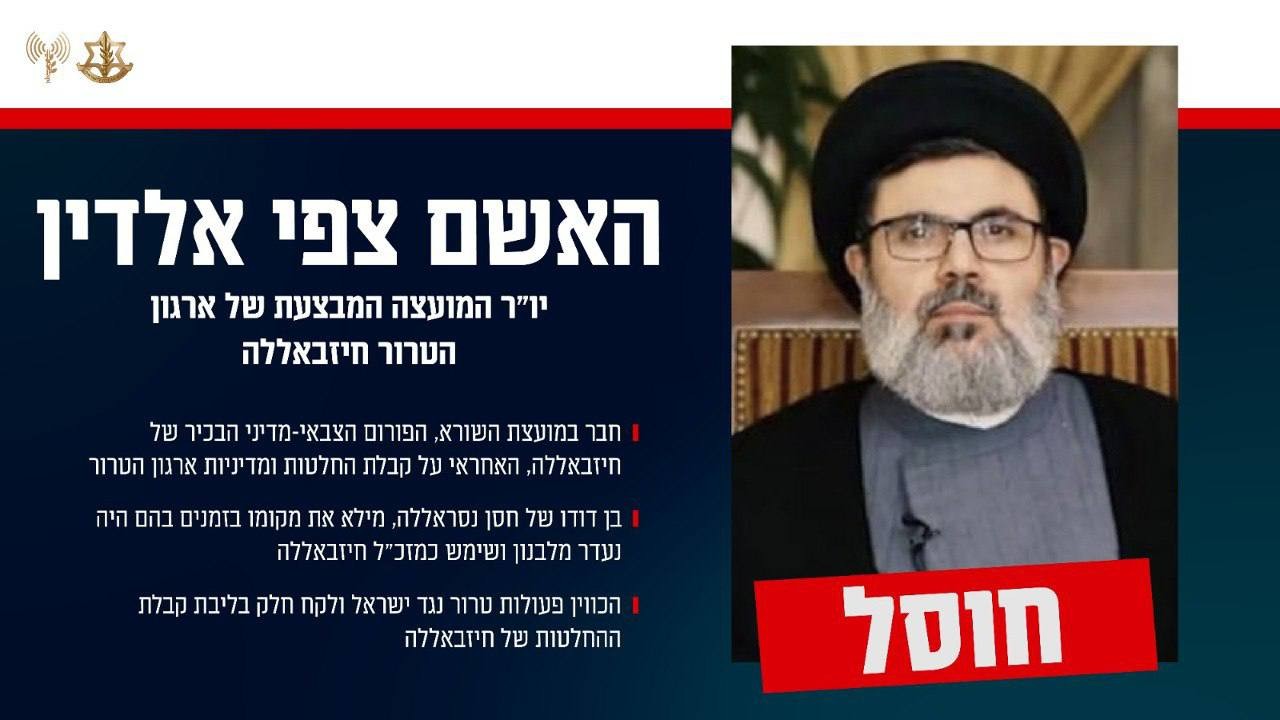 דיווח ערבי: גופת היורש של נסראללה חולצה מההריסות בדאחייה