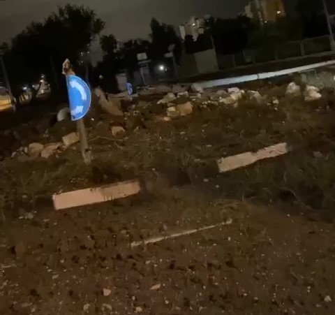 צפו: זירת הנפילה במעגל התנועה בחיפה