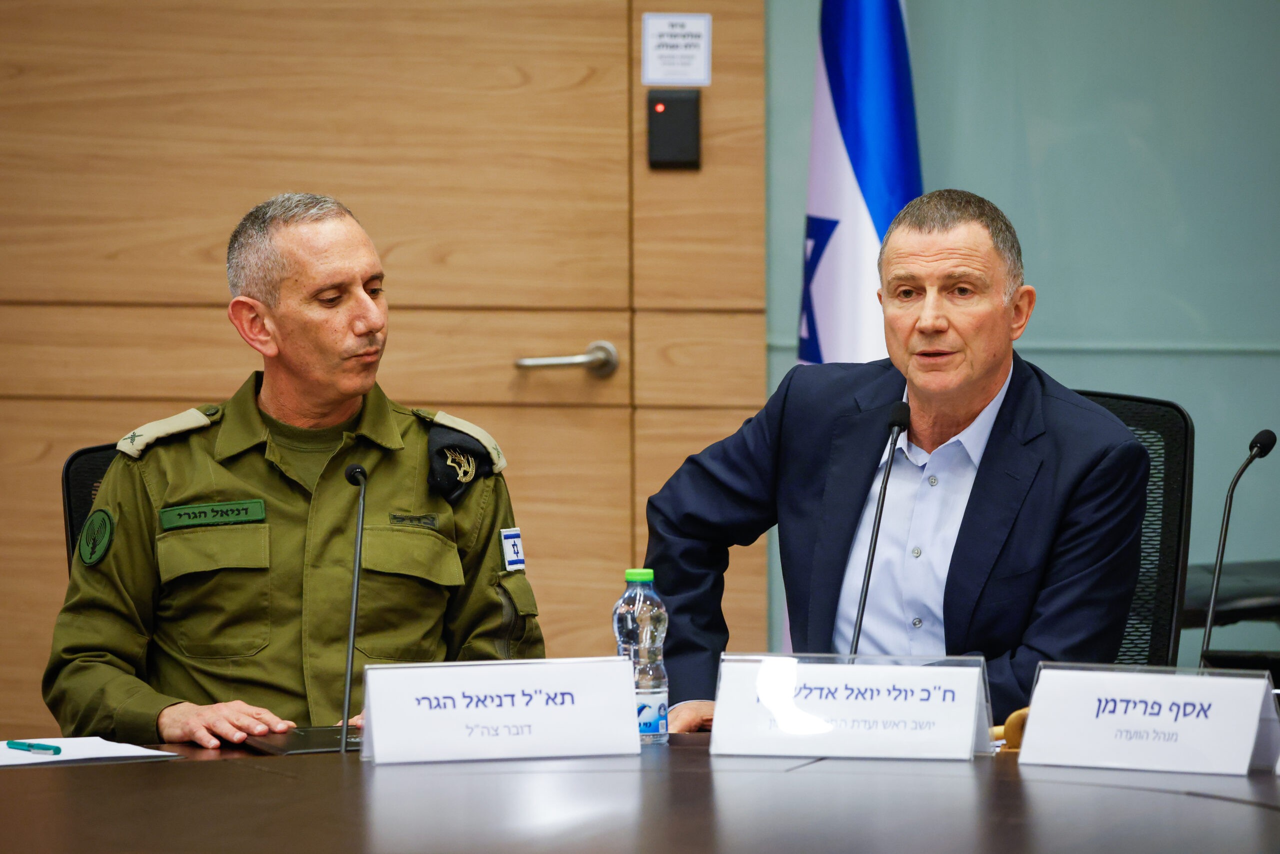 אדלשטיין על פיטור ראש השב"כ: "שיסיים את דרכו מתי שרוצה"