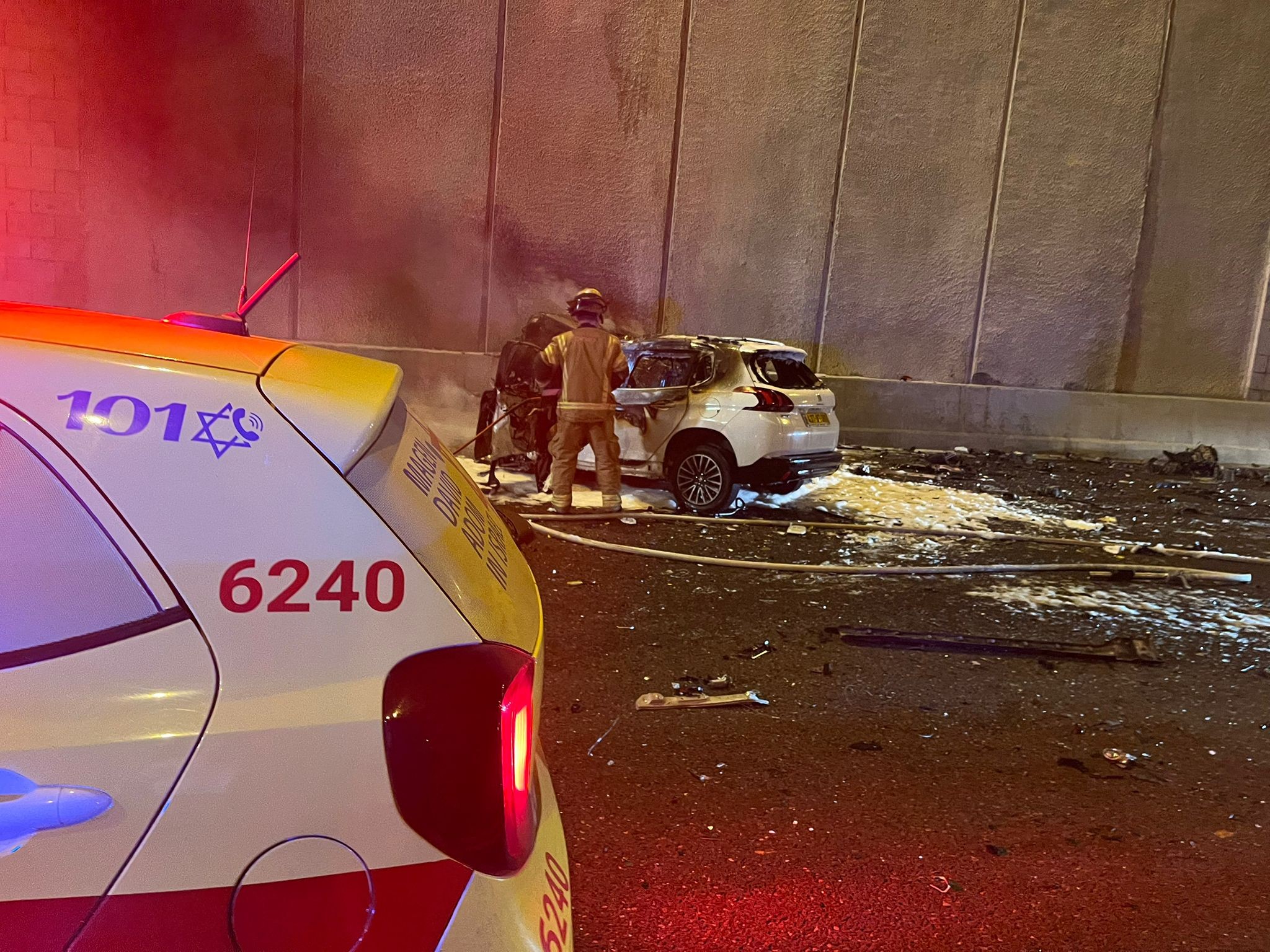 תאונת הדרכים הקטלנית בצומת הכפר הירוק | תיעוד מהזירה
