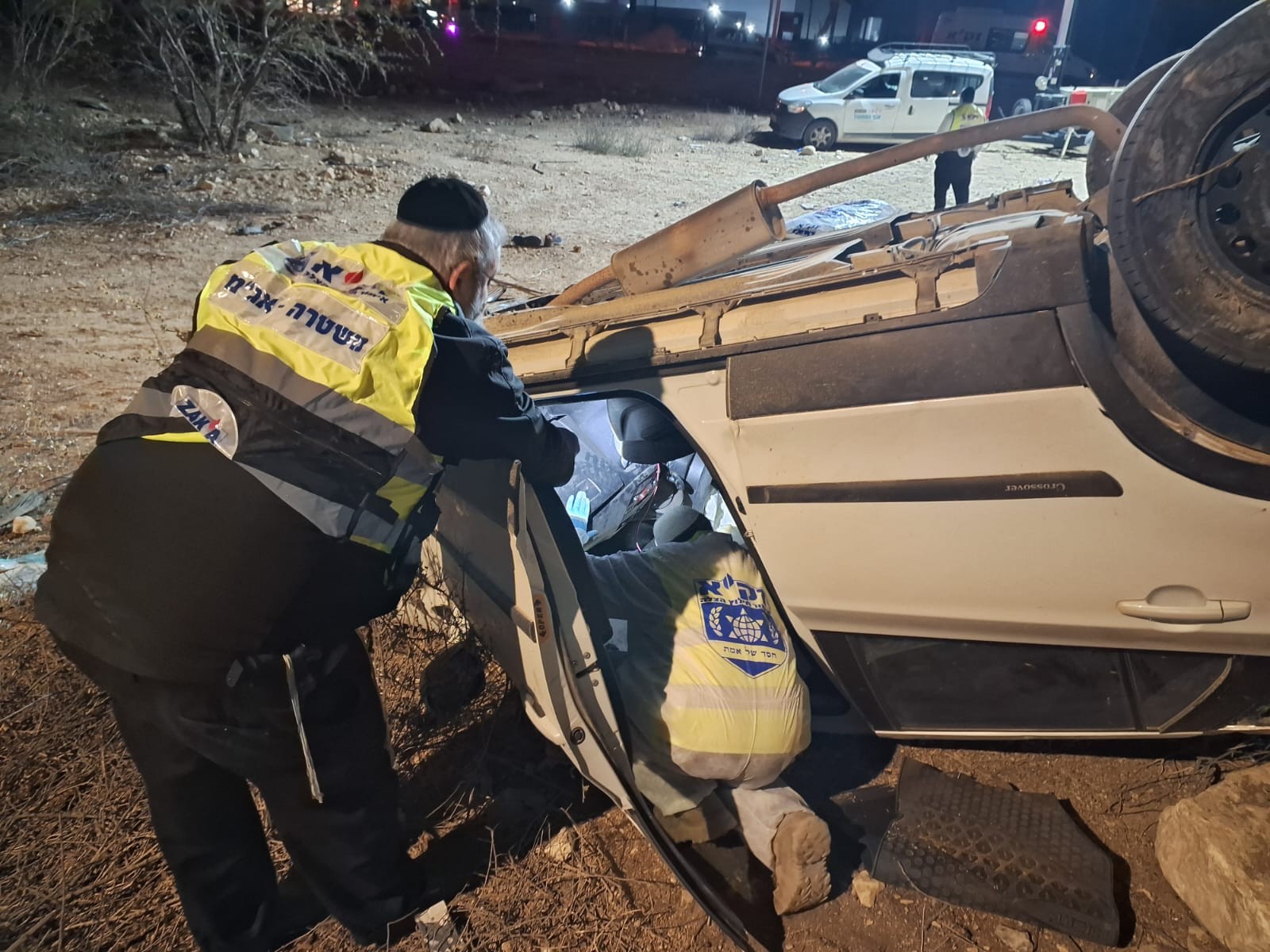 נהג כבן 46 נהרג בתאונת דרכים קטלנית בצומת ירוחם