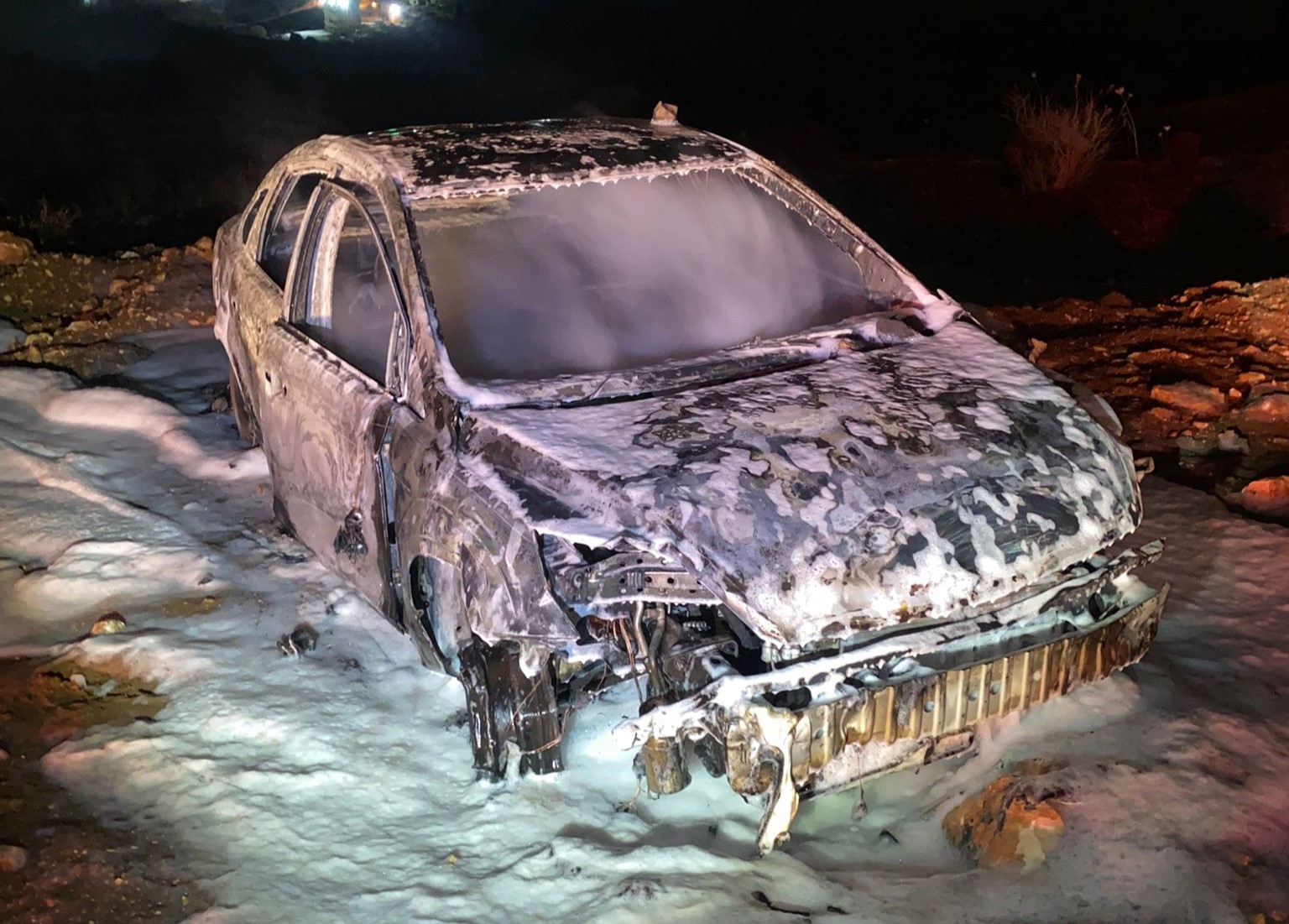 המשטרה פתחה בחקירה בחשד להצתת כלי רכב בבנימין