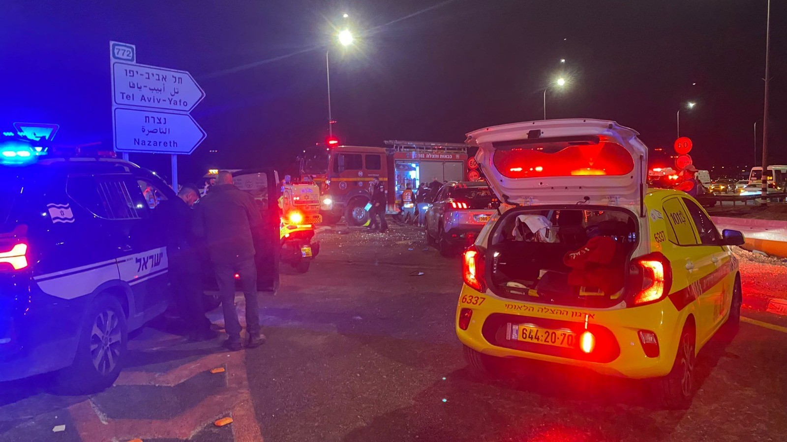 שני הרוגים ושני פצועים אנוש בתאונה קטלנית בקריית אתא