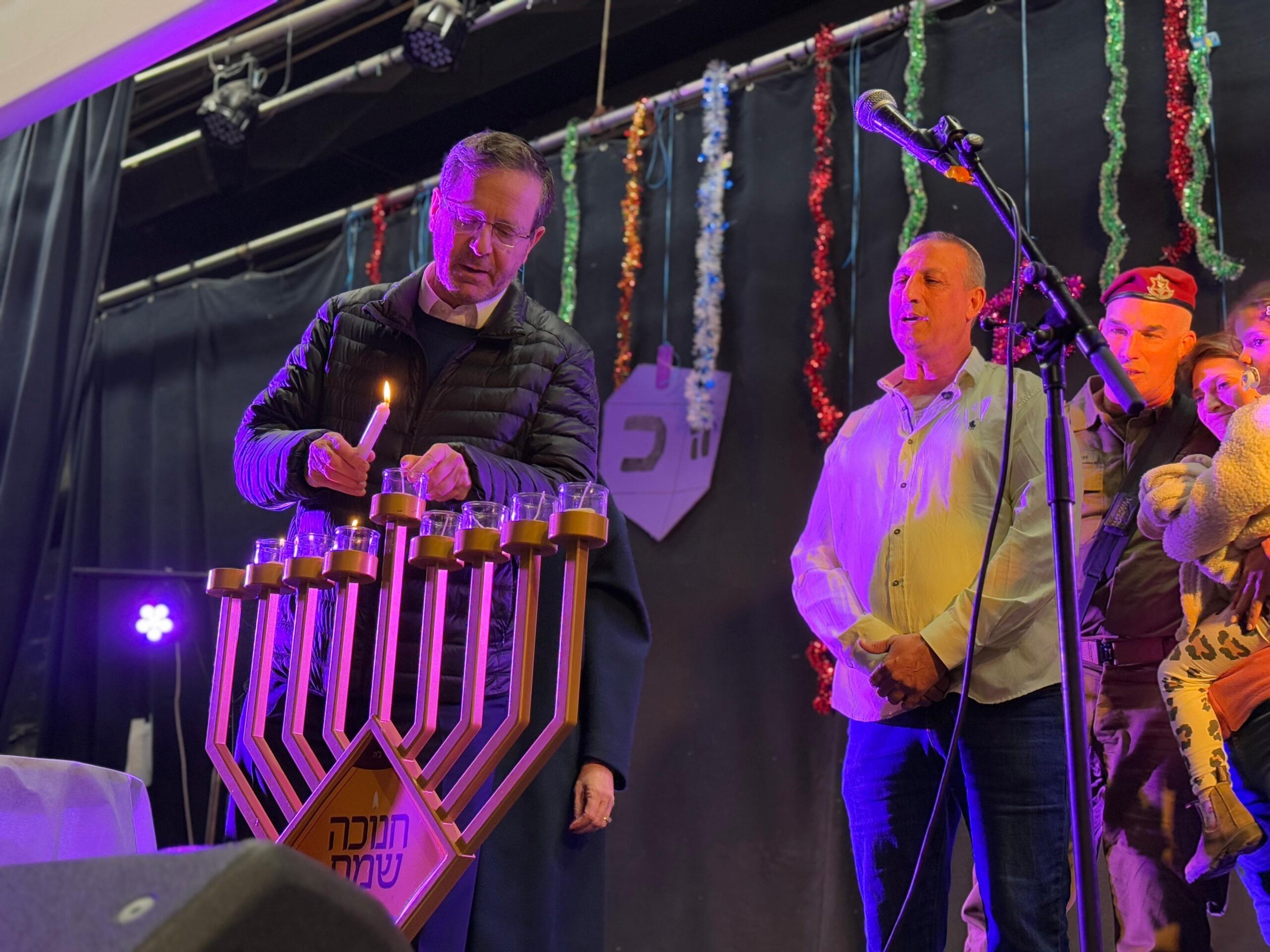 נשיא המדינה הדליק נר שביעי במטולה