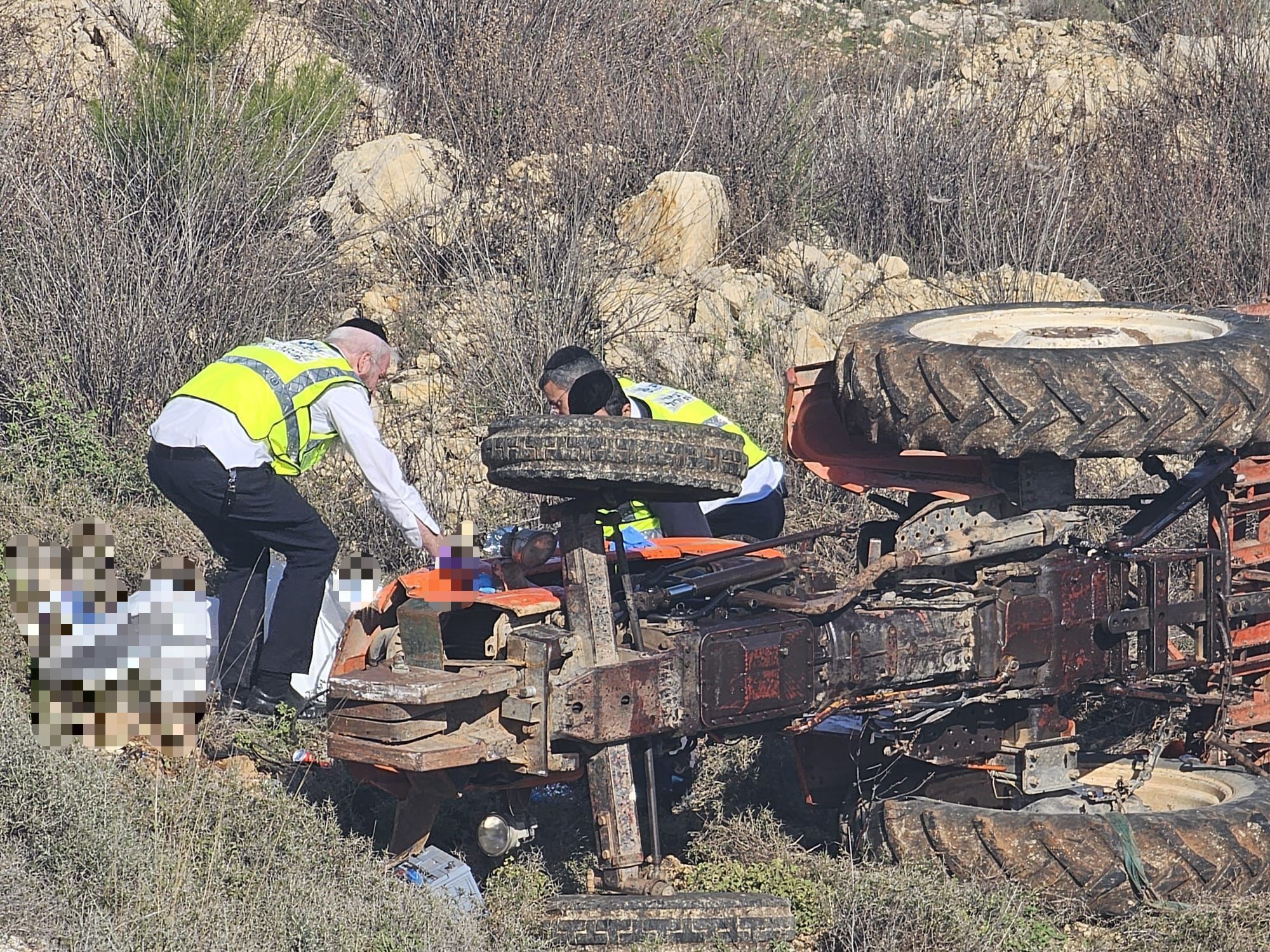 הרוג כתוצאה מהתהפכות טרקטור בירושלים, המשטרה פתחה בחקירה
