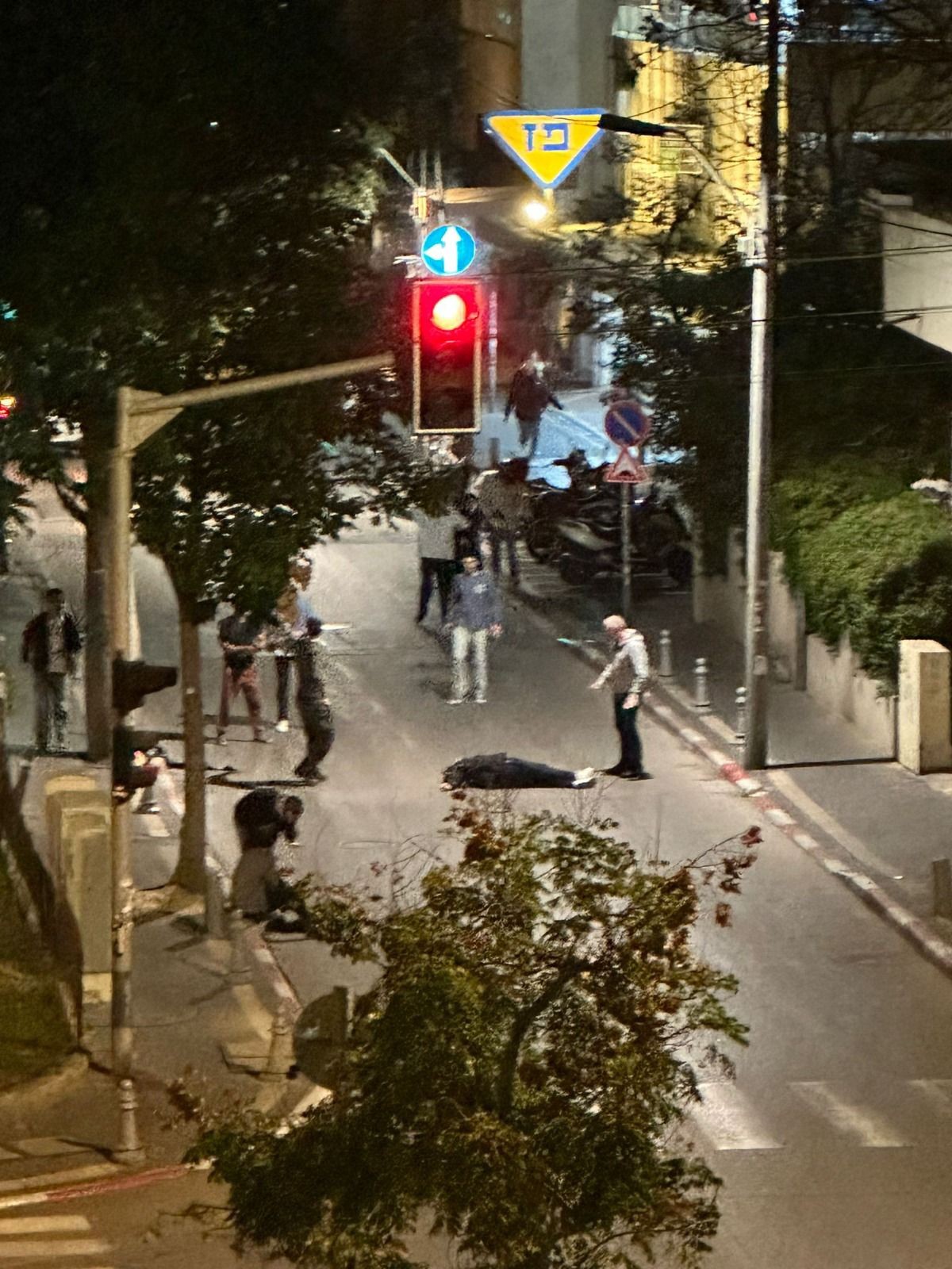 זירת הפיגוע בתל אביב | קרדיט: שימישו לפי סעיף 27 א'