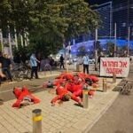 "אל תהרגו אותנו": מיצג מחאה בתל אביב נגד ירי השוטר בשומרון