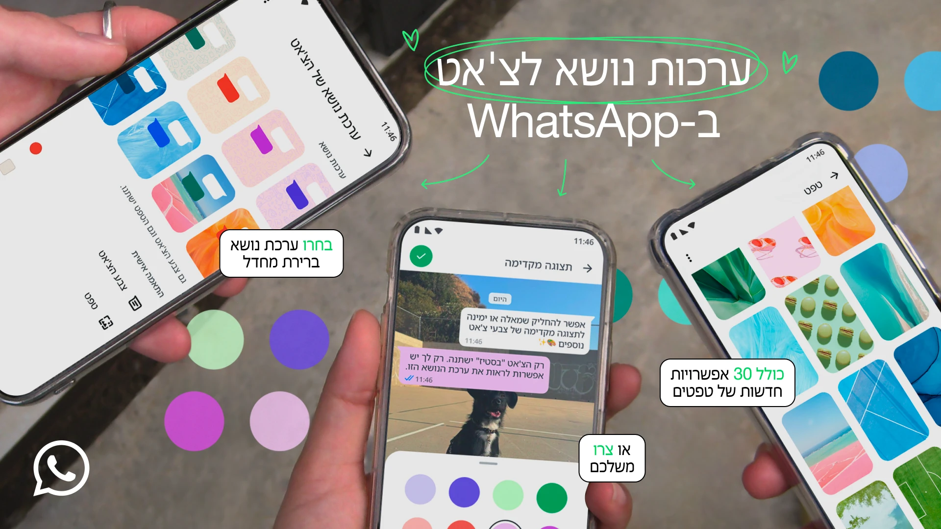 וואטסאפ משדרגת: כך תוכלו לעצב את הצ'אט בצבעים ורקעים חדשים