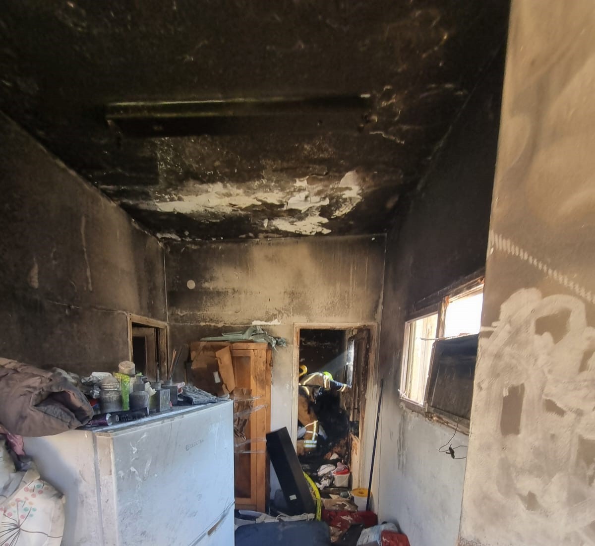 שריפה פרצה בקרית אתא: זה מה שהקשה על לוחמי האש