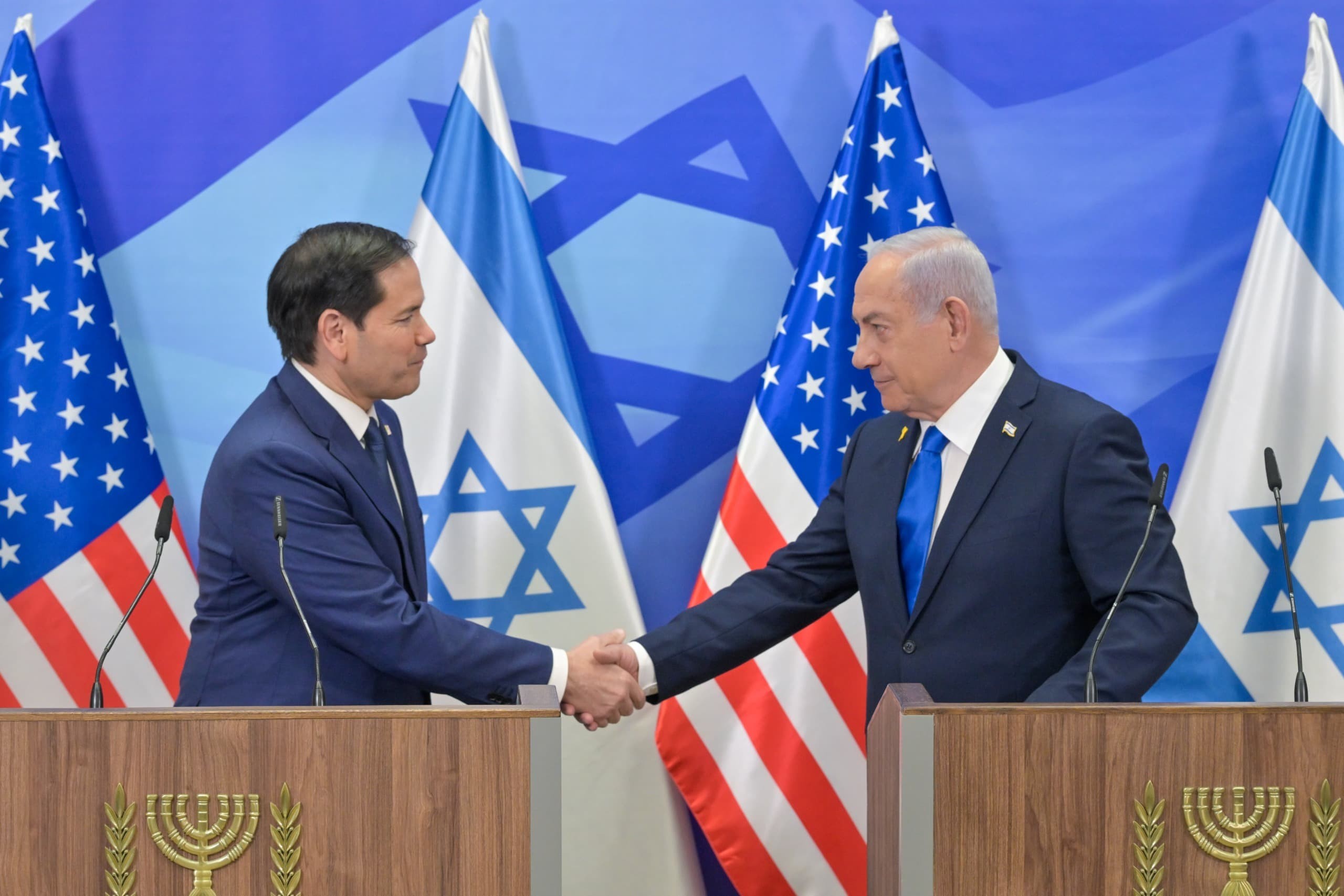 ראש הממשלה ושר החוץ האמריקני רוביו בהצהרה משותפת | צילום, ארכיון: קובי גדעון, לע"מ