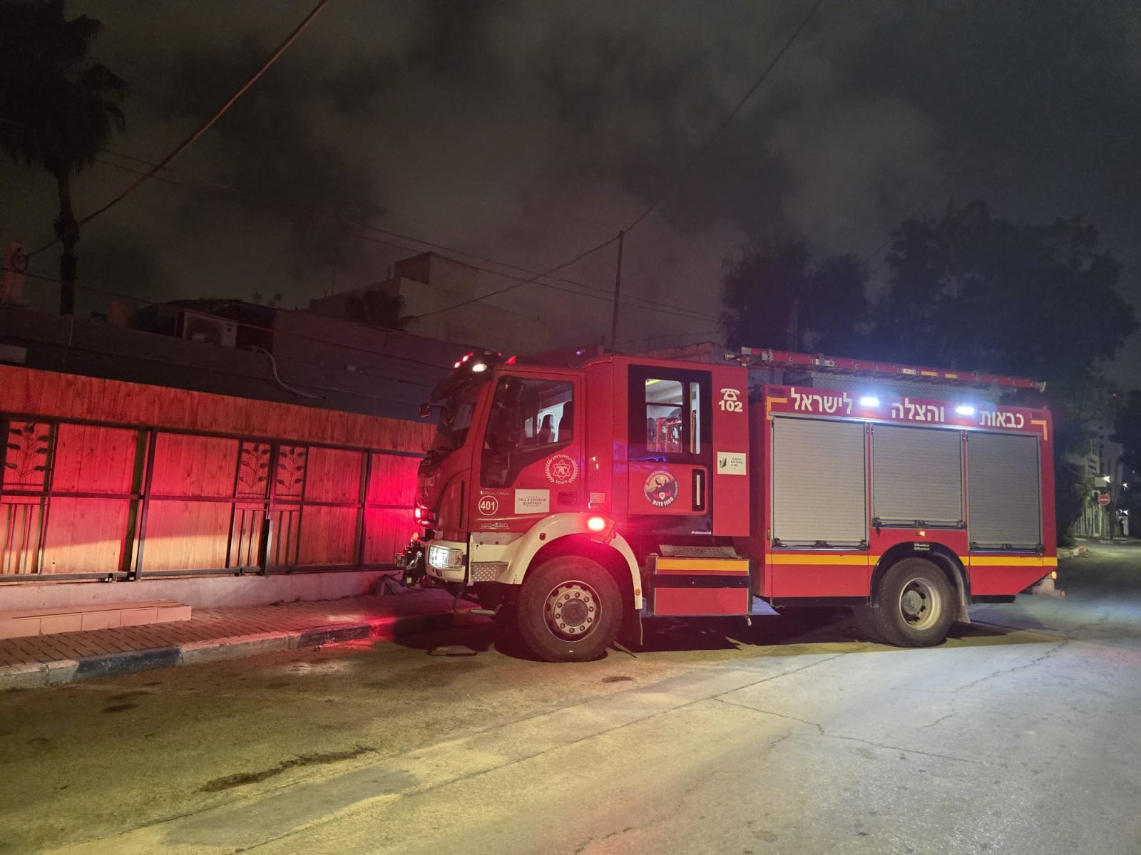 שריפה פרצה במתחם צימרים בבאר שבע, אין נפגעים