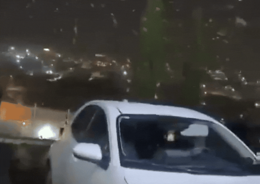 לראשונה מזה 9 שנים: שלג קל ירד הערב באזור הכרמל