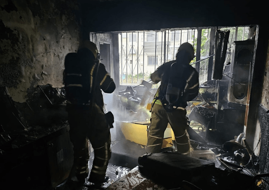 שריפת דירה בבית שאן במהלך מעצר משטרתי: חשוד חולץ מהלהבות