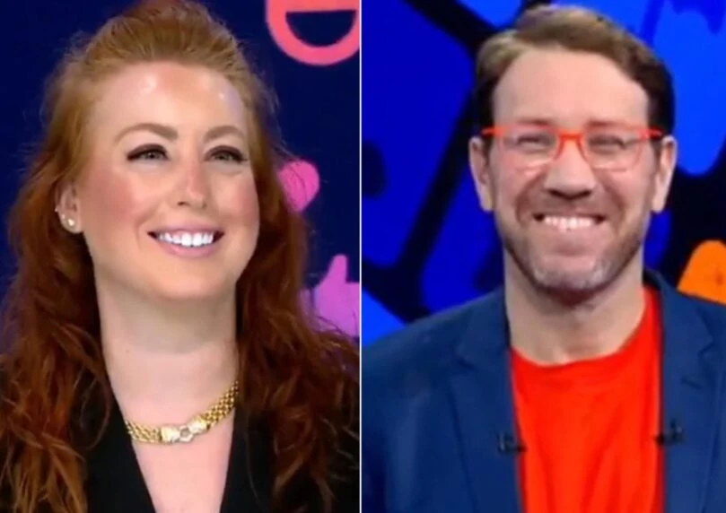לזה הוא לא ציפה: אשתו של מגיש ערוץ 14 הפתיעה אותו בשידור חי