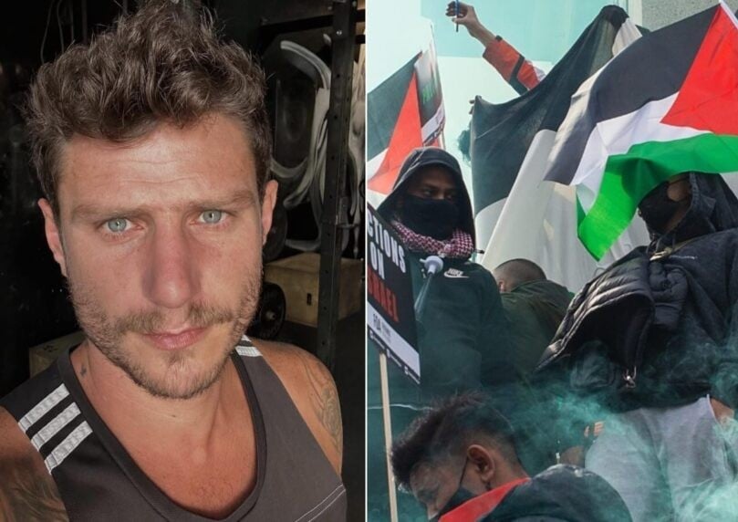 שוער הנבחרת בעבר התעמת עם תומכי טרור: "אקנה לכם כרטיס לעזה"