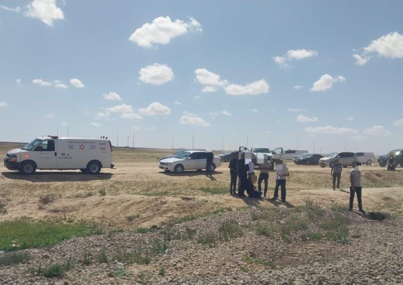 התאונה בה נהרג ילד בן 7 | צילום: דוברות מד"א