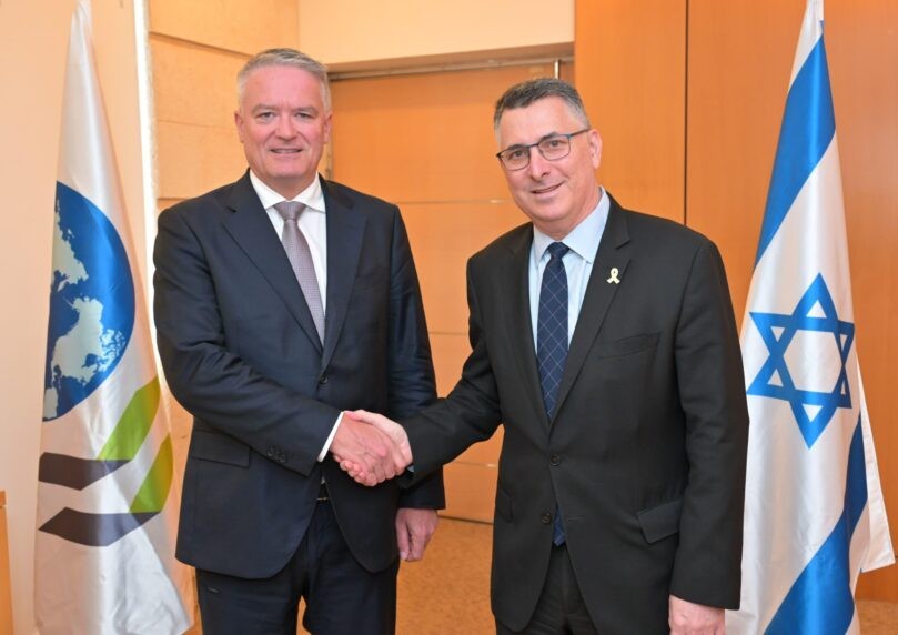 שר החוץ למזכ"ל ה-OECD: היציבות במזה"ת תלויה בהבסת ציר הרשע