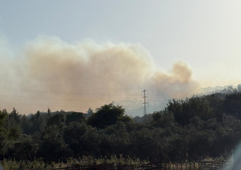 שברי יירוט נפלו ליד בית שמש; שריפה פרצה סמוך למערת הנטיפים