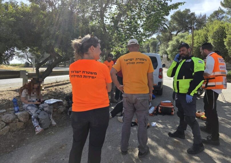 תלמידה ומורה נקלעו למצוקה במהלך טיול בהרי ירושלים וחולצו