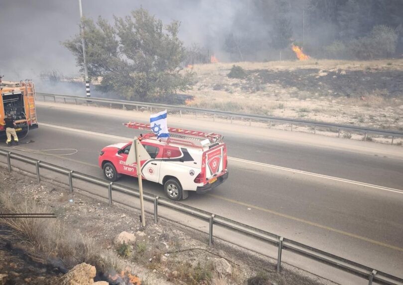 השרפה בכביש 1: "אמרנו לאנשים להשאיר את הרכבים ולרוץ"