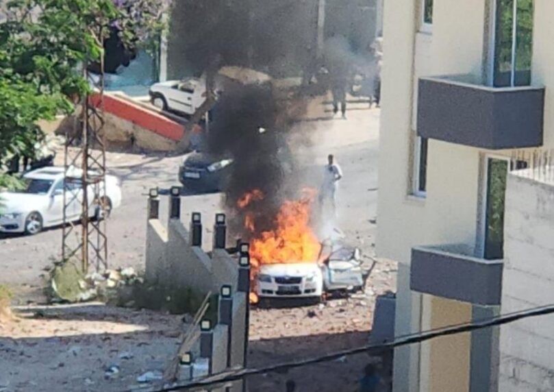 כוחותינו תקפו רכב בעיר צור, דיווח ערבי: מחבל אחד חוסל במקום