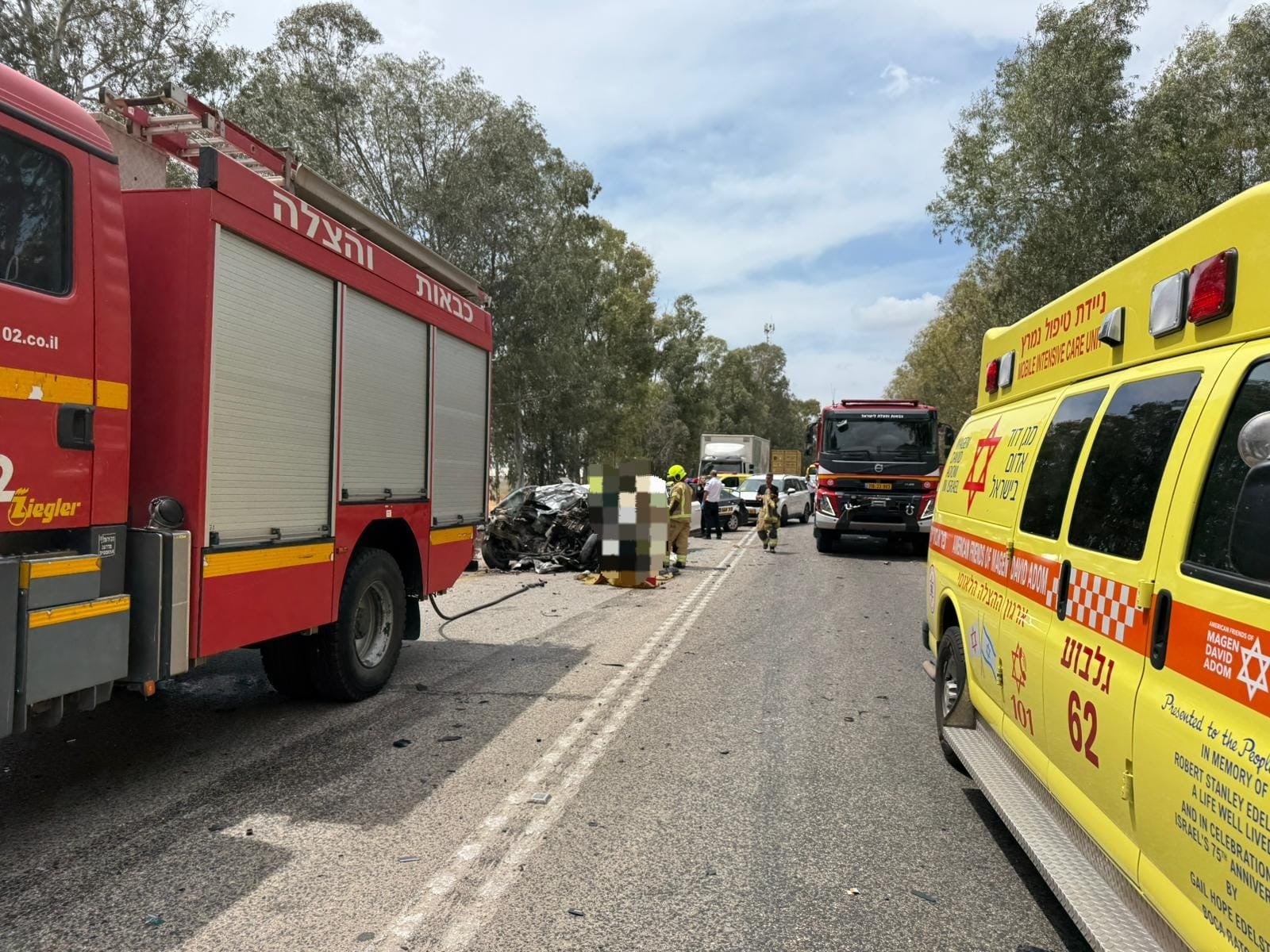 טרגדיה בעמק יזרעאל: בן 50 נהרג בתאונת דרכים קטלנית
