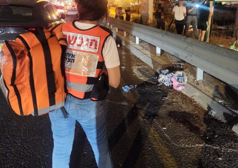 צומת סגולה: רוכב אופניים כבן 70 נפצע קשה בתאונה
