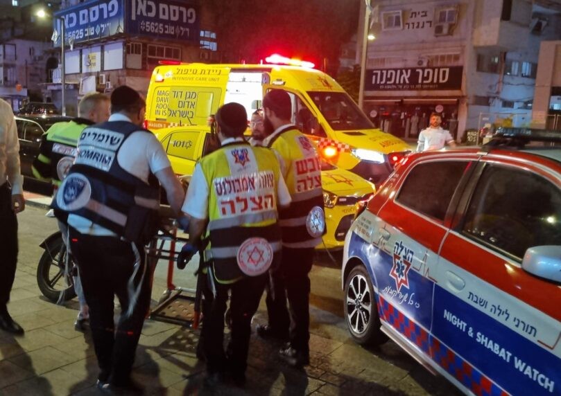 גבר כבן 35 פונה במצב קשה לאחר אירוע אלימות