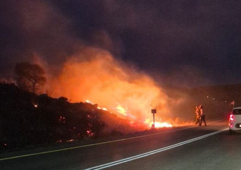 בפעם השנייה החודש: שריפה פרצה סמוך למלאכי השלום בבנימין