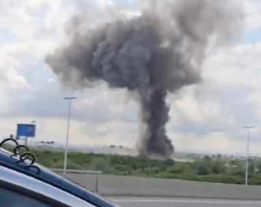 תיעוד נוסף ודרמטי: רגעי הנפילה מקרוב באזור נתב"ג