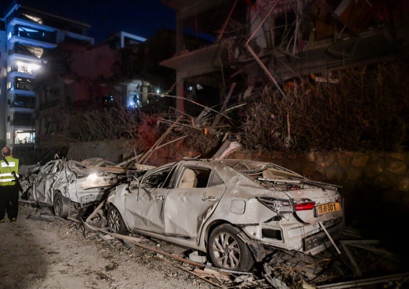 מבצע עם כלביא: 7 חיילים נפצעו קל בעת נפילת טיל באזור המרכז