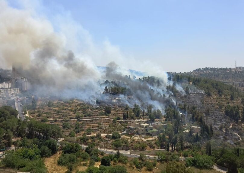 לא הצתה: זה מה שגרם לדליקה הגדולה שפרצה בירושלים