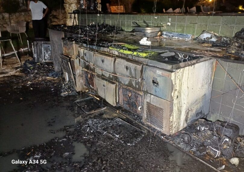 שריפה פרצה במזנון מלון גורדוניה: נגרם נזק לרכוש, אין נפגעים